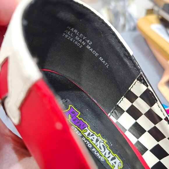 Funtasma Harley Quinn Heels | 9M Red Black White Patent NWT Cosplay Mischief - Picture 8 of 13